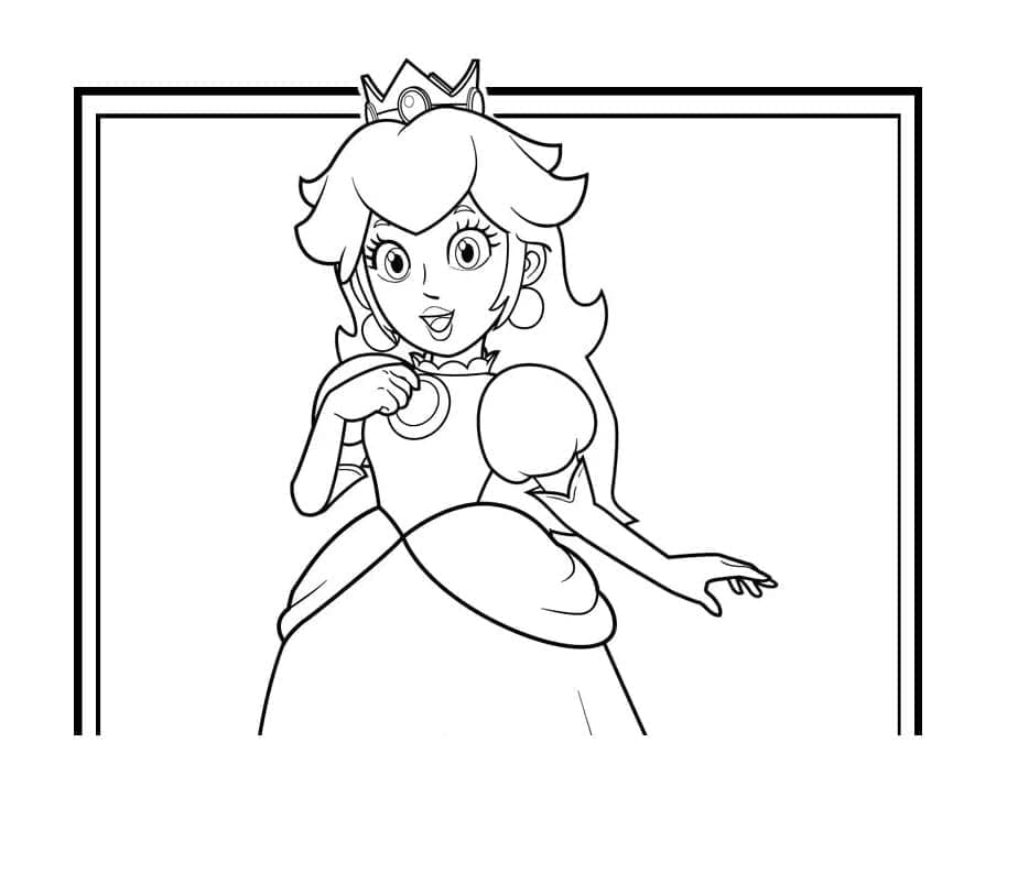 Free printable Princess Peach coloring page #211819 from Video Games collection