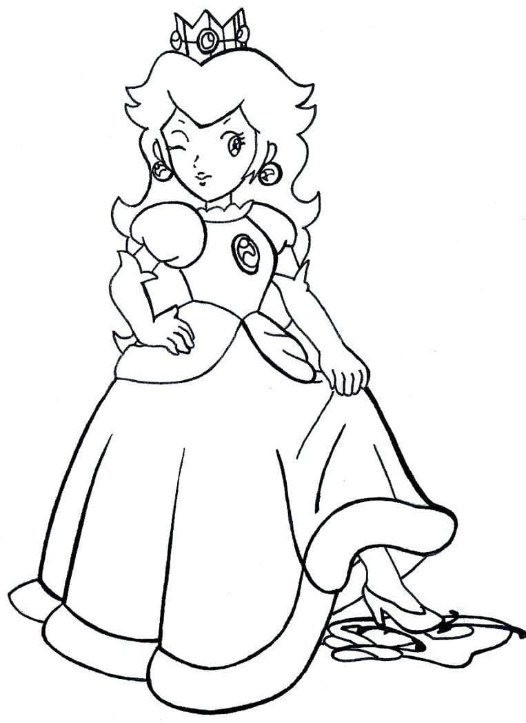 Free printable Princess Peach coloring page #211820 from Video Games collection