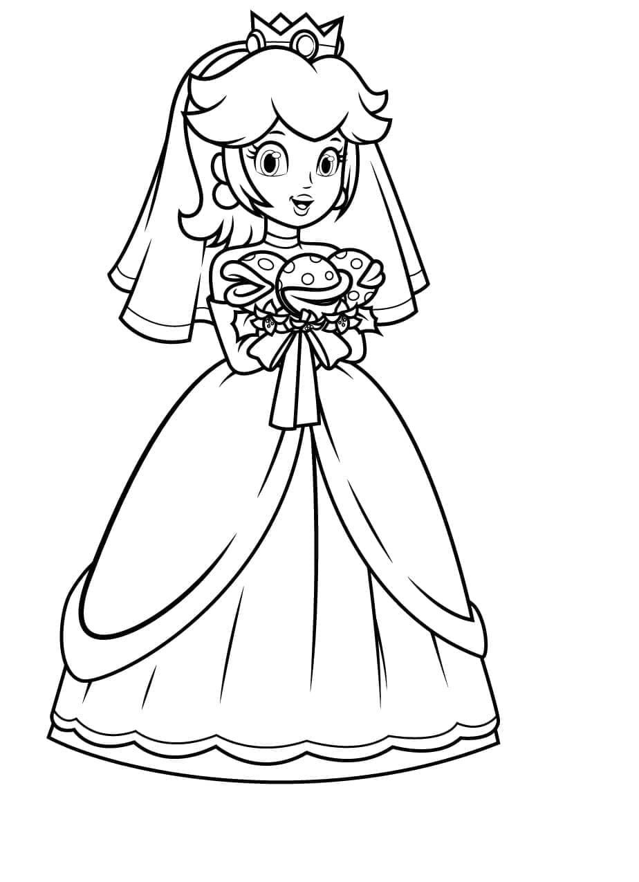 Free printable Princess Peach coloring page #211826 from Video Games collection
