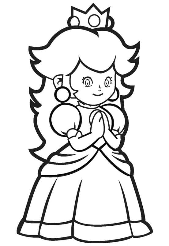 Free printable Princess Peach coloring page #211828 from Video Games collection