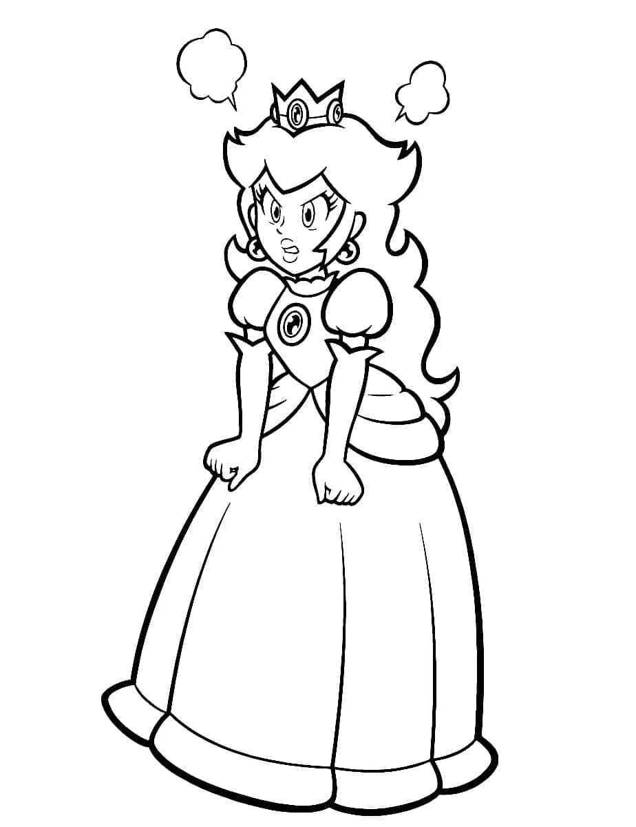 Free printable Princess Peach coloring page #211836 from Video Games collection