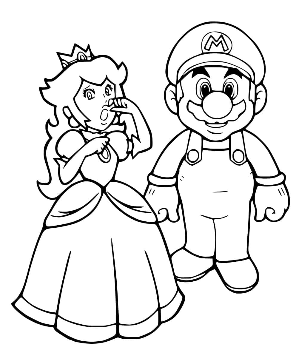 Free printable Princess Peach coloring page #211837 from Video Games collection