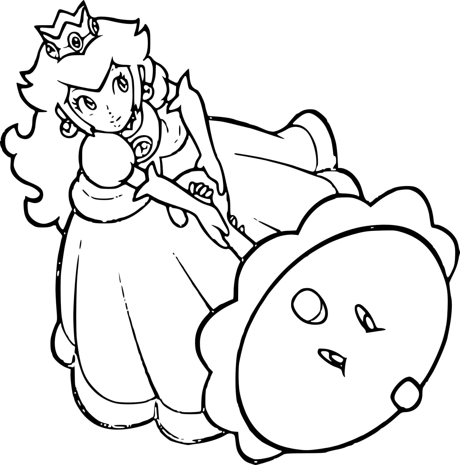 Free printable Princess Peach coloring page #211842 from Video Games collection
