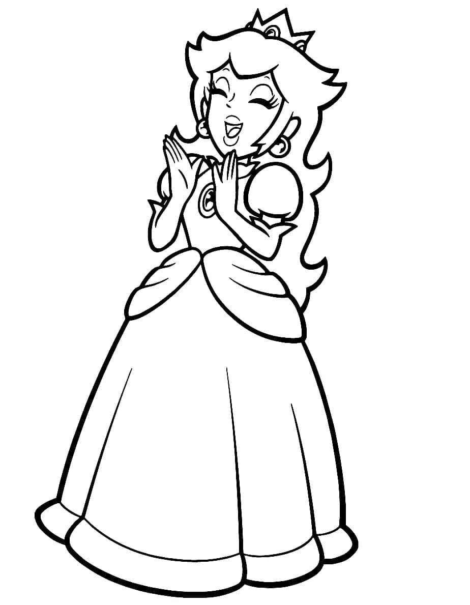 Free printable Princess Peach coloring page #211849 from Video Games collection