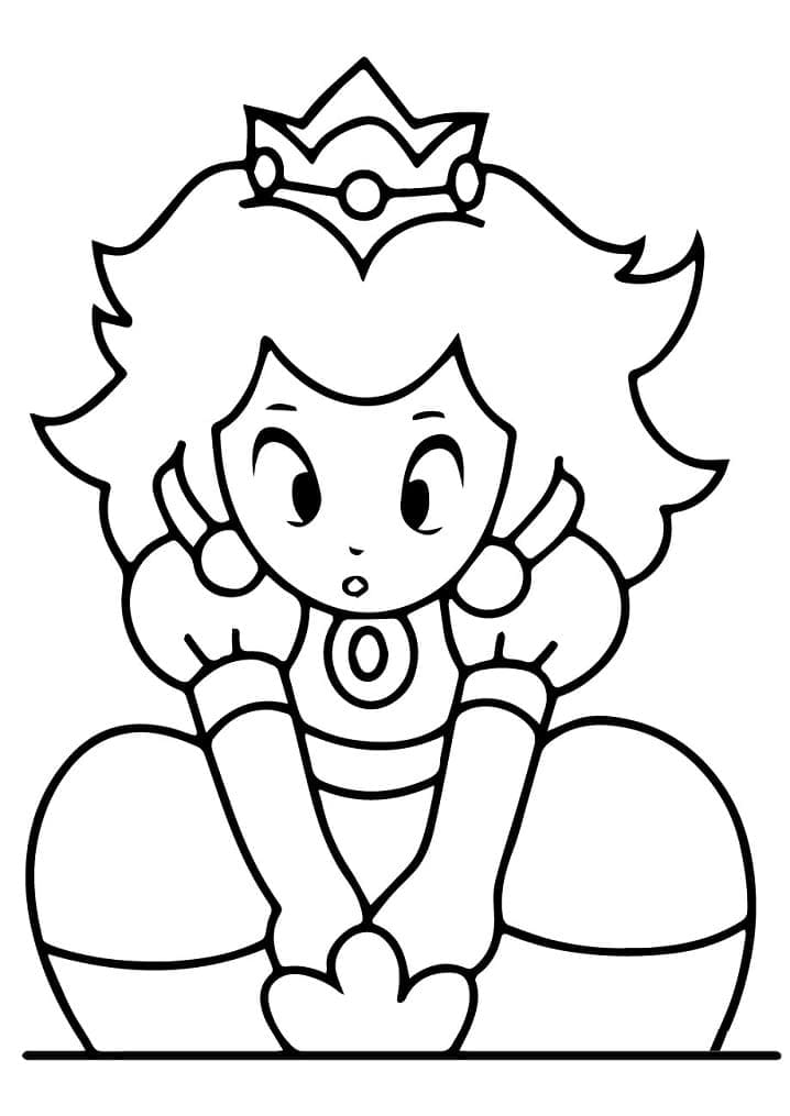 Free printable Princess Peach coloring page #211850 from Video Games collection