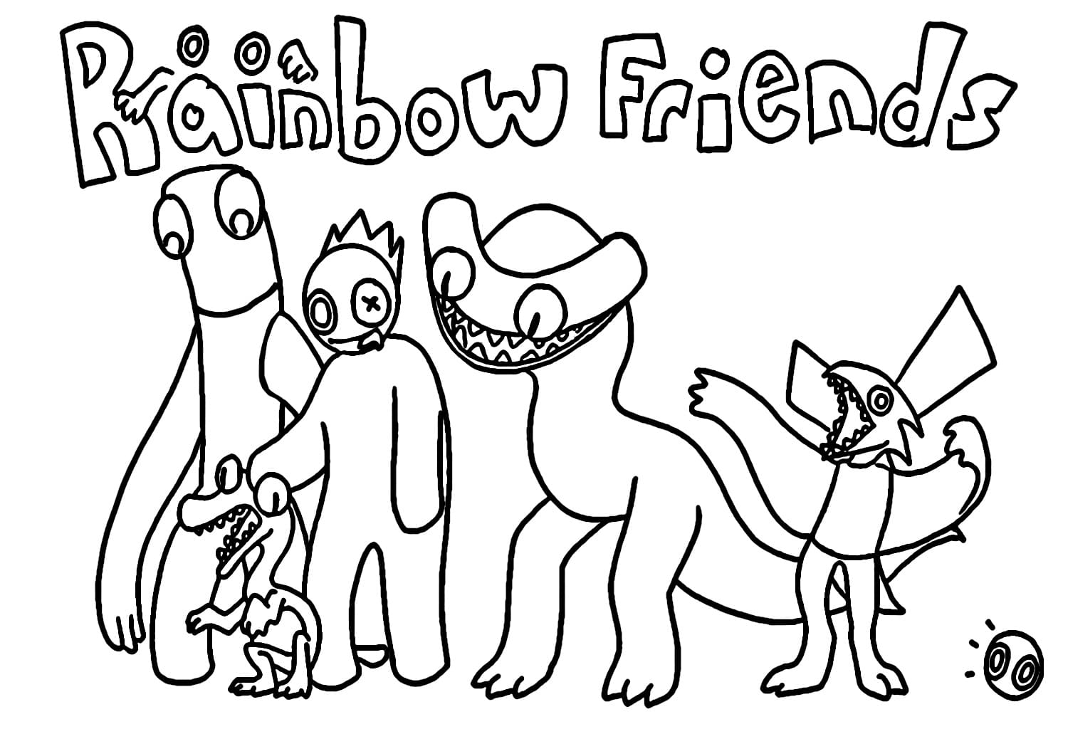 Free printable Rainbow Friends coloring page #201282 from Video Games collection