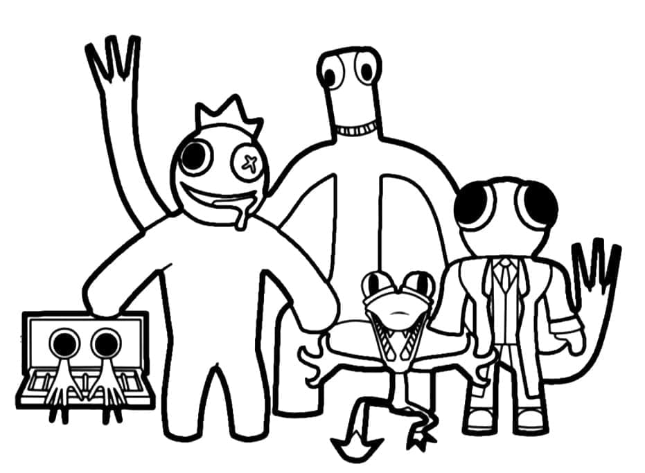 Free printable Rainbow Friends coloring page #201317 from Video Games collection