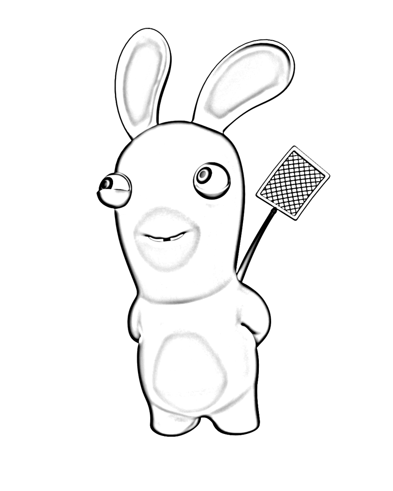 Coloring page: Raving Rabbids (Video Games) #114722 - Printable coloring pages
