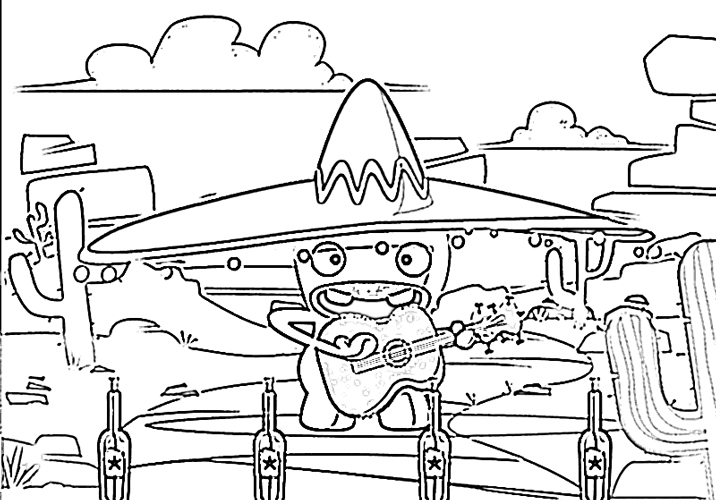 Coloring page: Raving Rabbids (Video Games) #114724 - Free Printable Coloring Pages