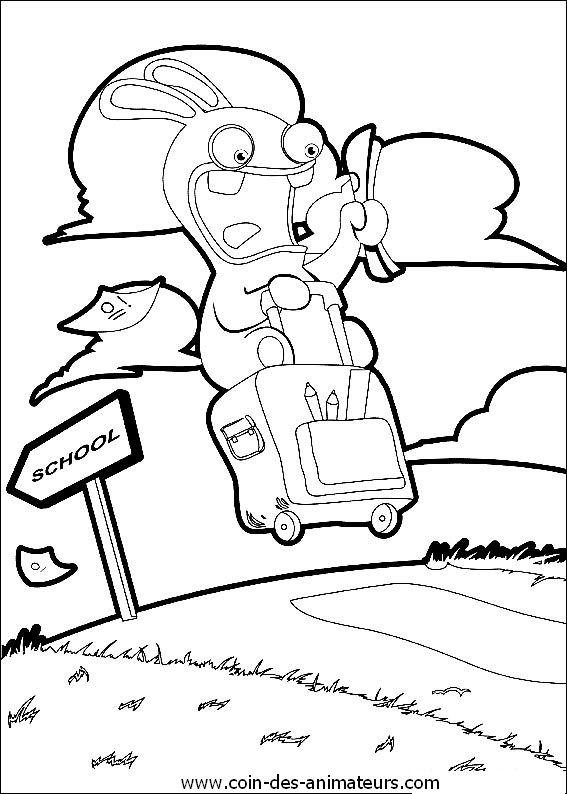 Coloring page: Raving Rabbids (Video Games) #114733 - Free Printable Coloring Pages