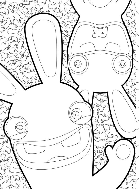 Coloring page: Raving Rabbids (Video Games) #114734 - Free Printable Coloring Pages