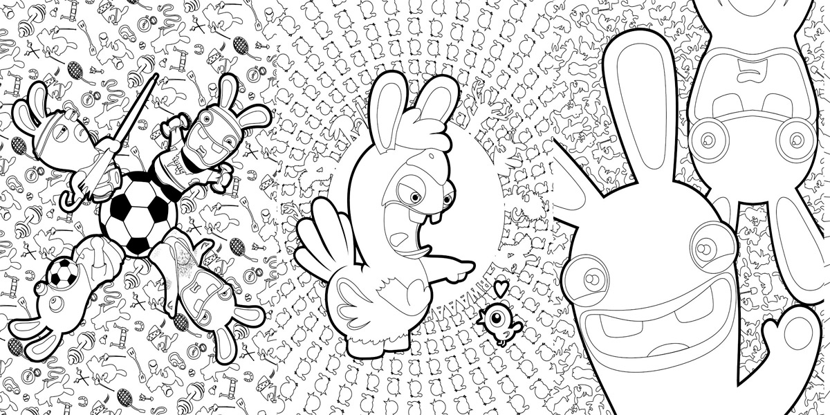 Coloring page: Raving Rabbids (Video Games) #114745 - Free Printable Coloring Pages
