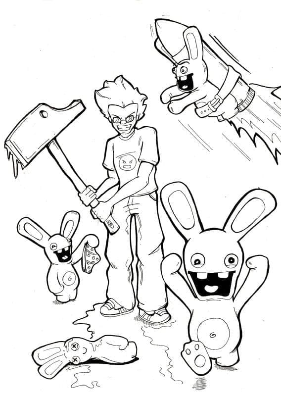 Free printable Raving Rabbids coloring page #199078 from Video Games collection