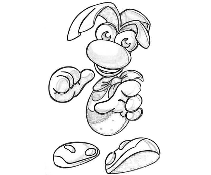 Coloring page: Rayman (Video Games) #114416 - Printable coloring pages