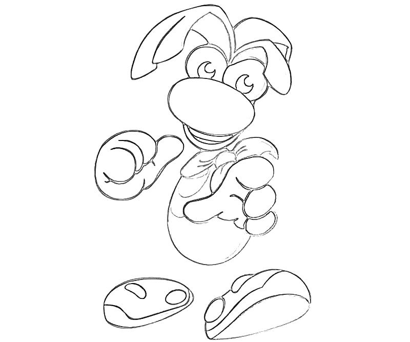 Coloring page: Rayman (Video Games) #114419 - Printable coloring pages