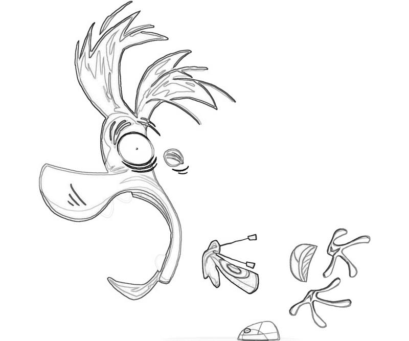 Coloring page: Rayman (Video Games) #114434 - Free Printable Coloring Pages
