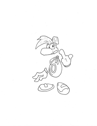 Coloring page: Rayman (Video Games) #114475 - Free Printable Coloring Pages