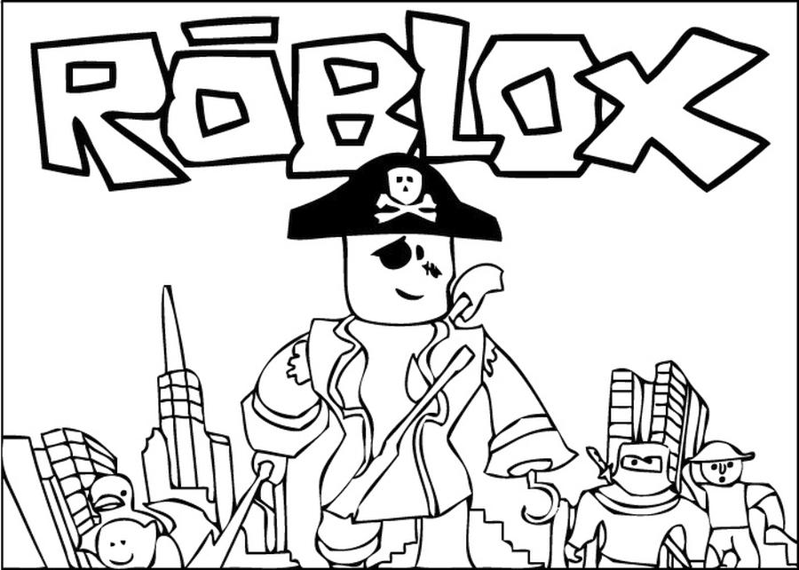 Roblox Video Game Character Coloring Page · Creative Fabrica