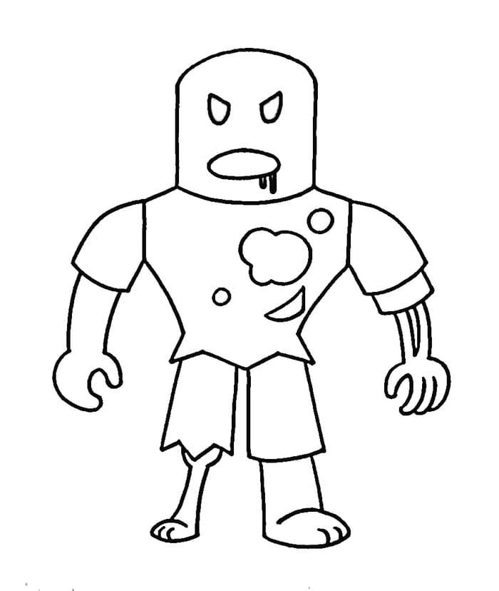 Roblox Video Game Character Coloring Page · Creative Fabrica