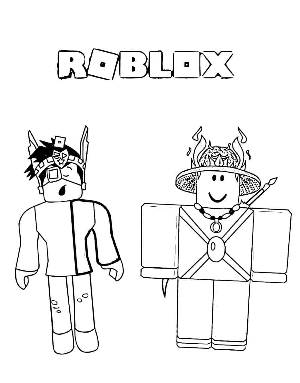 Free printable Roblox coloring page #214716 from Video Games collection