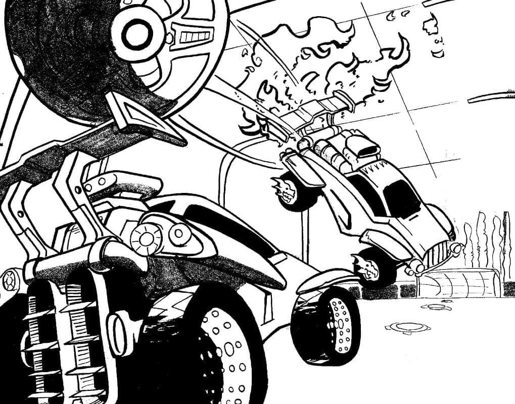 Free printable Rocket League coloring page #202079 from Video Games collection Free printable Rocket League coloring page #202079 from Video Games collection