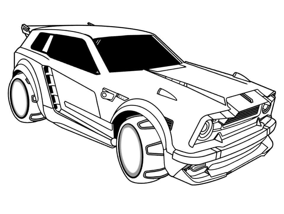 Free printable Rocket League coloring page #202081 from Video Games collection