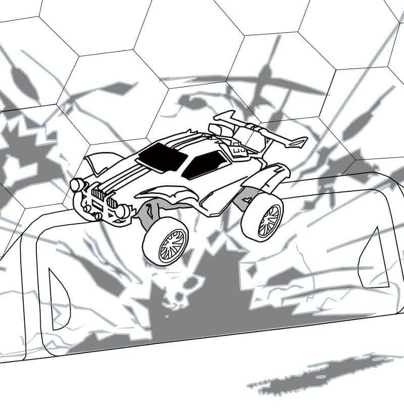 Free printable Rocket League coloring page #202087 from Video Games collection