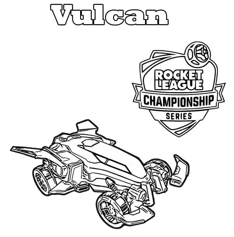 Free printable Rocket League coloring page #202096 from Video Games collection
