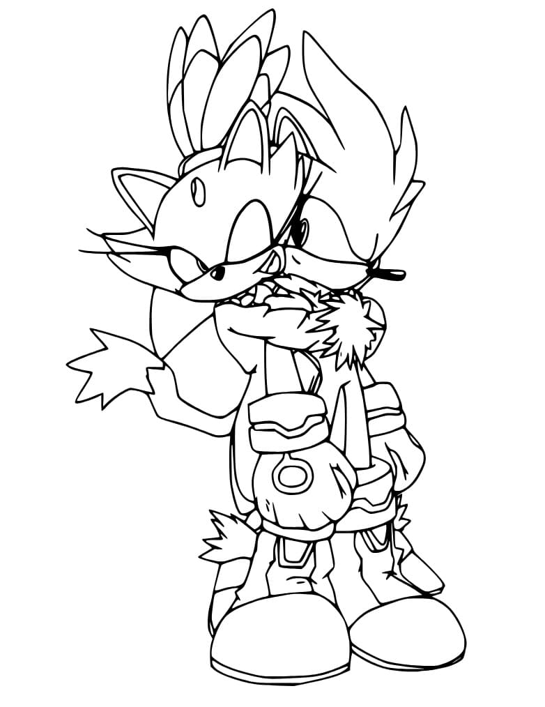 Free printable Silver Sonic coloring page #221541 from Video Games collection