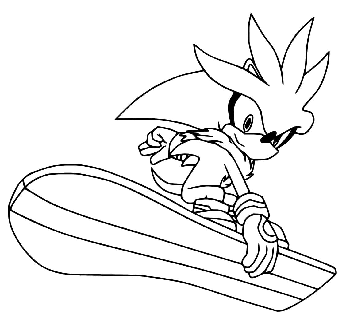 Free printable Silver Sonic coloring page #221561 from Video Games collection