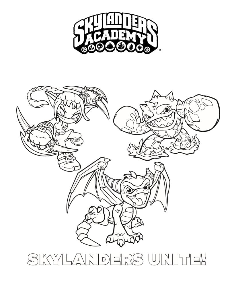 Free printable Skylanders coloring page #195288 from Video Games collection