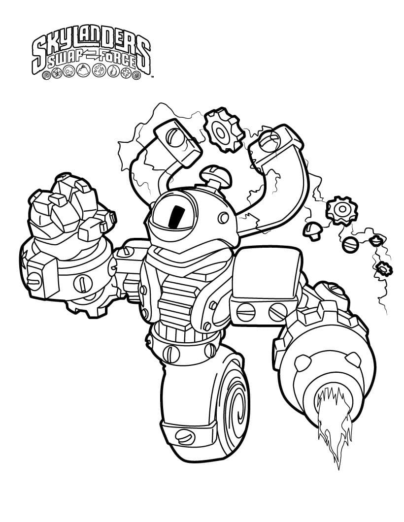 Free printable Skylanders coloring page #195304 from Video Games collection