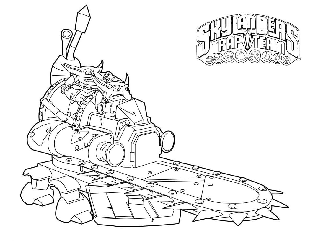 Free printable Skylanders coloring page #195319 from Video Games collection