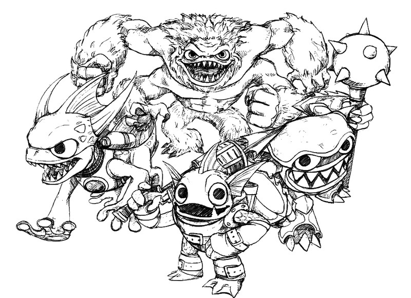 Free printable Skylanders coloring page #43387 from Video Games collection
