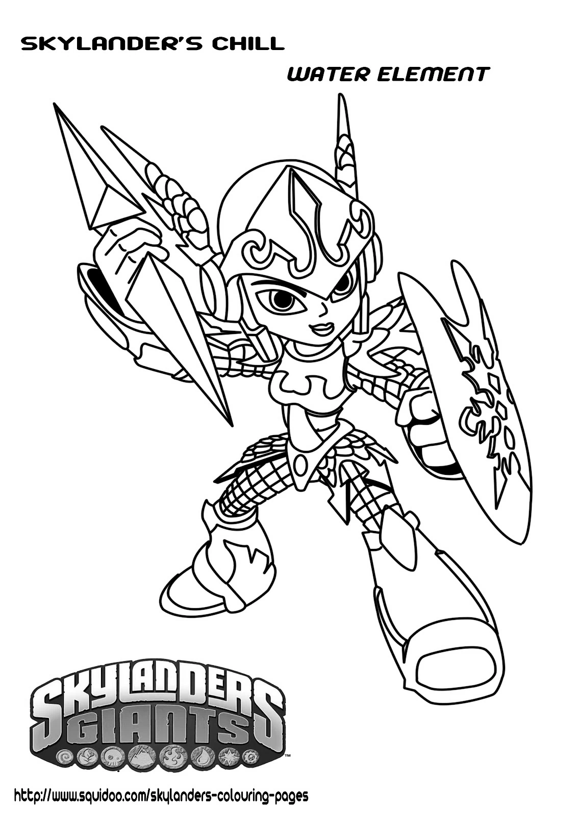 Free printable Skylanders coloring page #43388 from Video Games collection