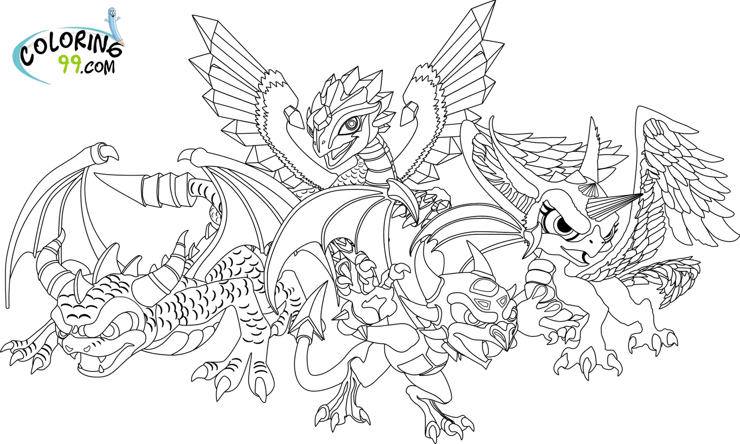 Free printable Skylanders coloring page #43405 from Video Games collection