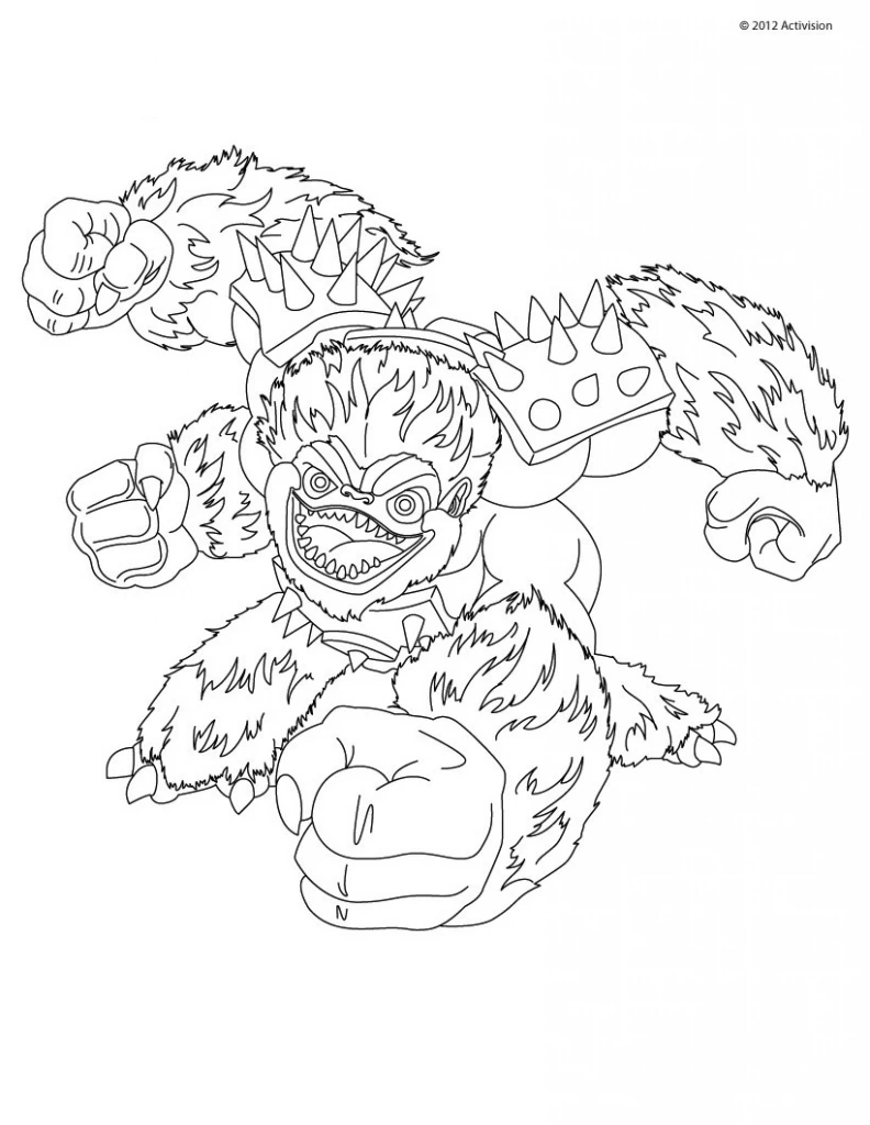 Free printable Skylanders coloring page #43420 from Video Games collection