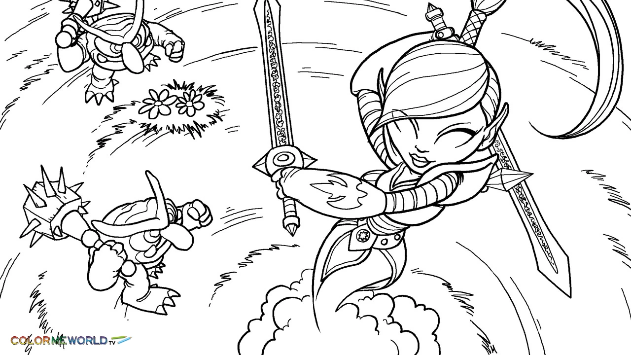 Free printable Skylanders coloring page #43435 from Video Games collection