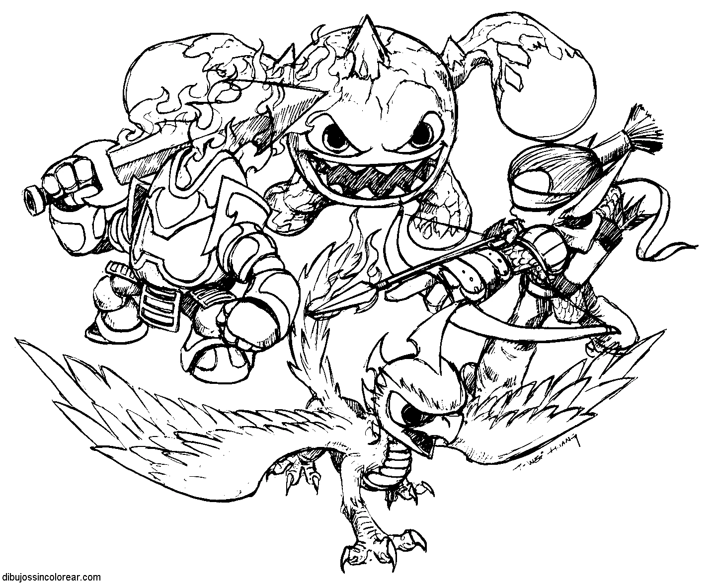 Free printable Skylanders coloring page #43508 from Video Games collection