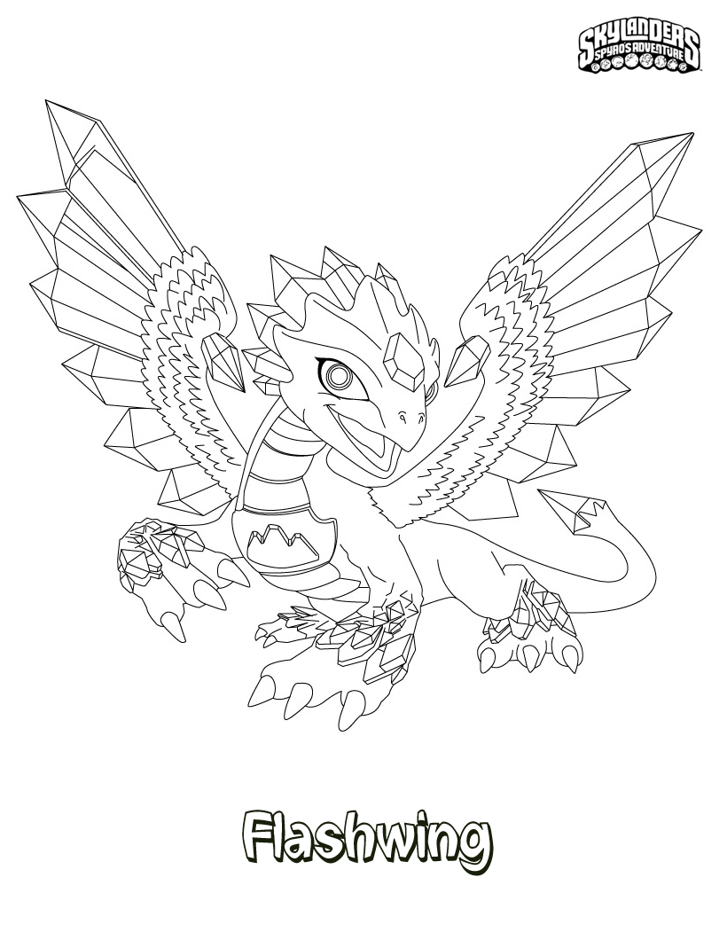Free printable Skylanders coloring page #43560 from Video Games collection Free printable Skylanders coloring page #43560 from Video Games collection