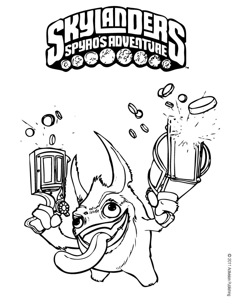 Free printable Skylanders coloring page #43583 from Video Games collection