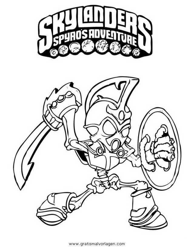 Free printable Skylanders coloring page #43602 from Video Games collection
