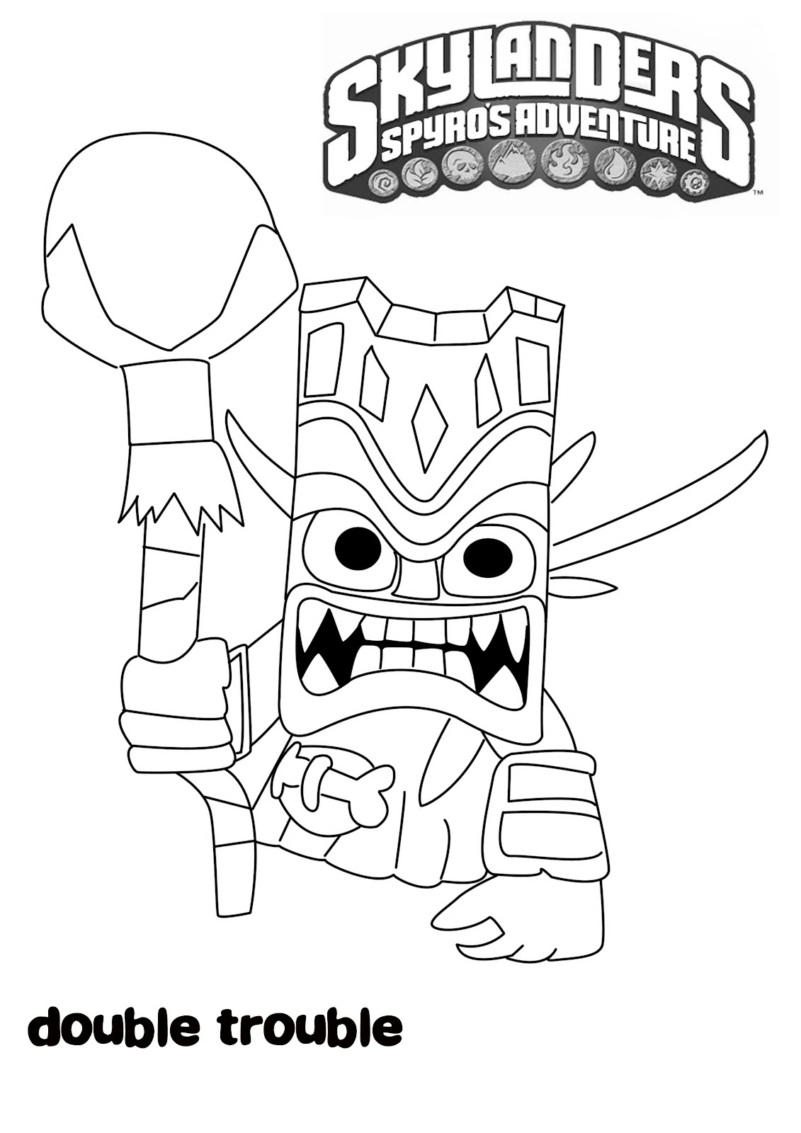 Free printable Skylanders coloring page #43617 from Video Games collection