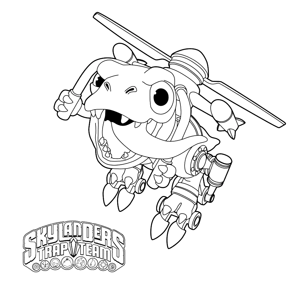 Free printable Skylanders coloring page #43618 from Video Games collection