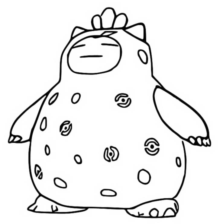 Free printable Snorlax coloring page #181446 from Video Games collection Free printable Snorlax coloring page #181446 from Video Games collection