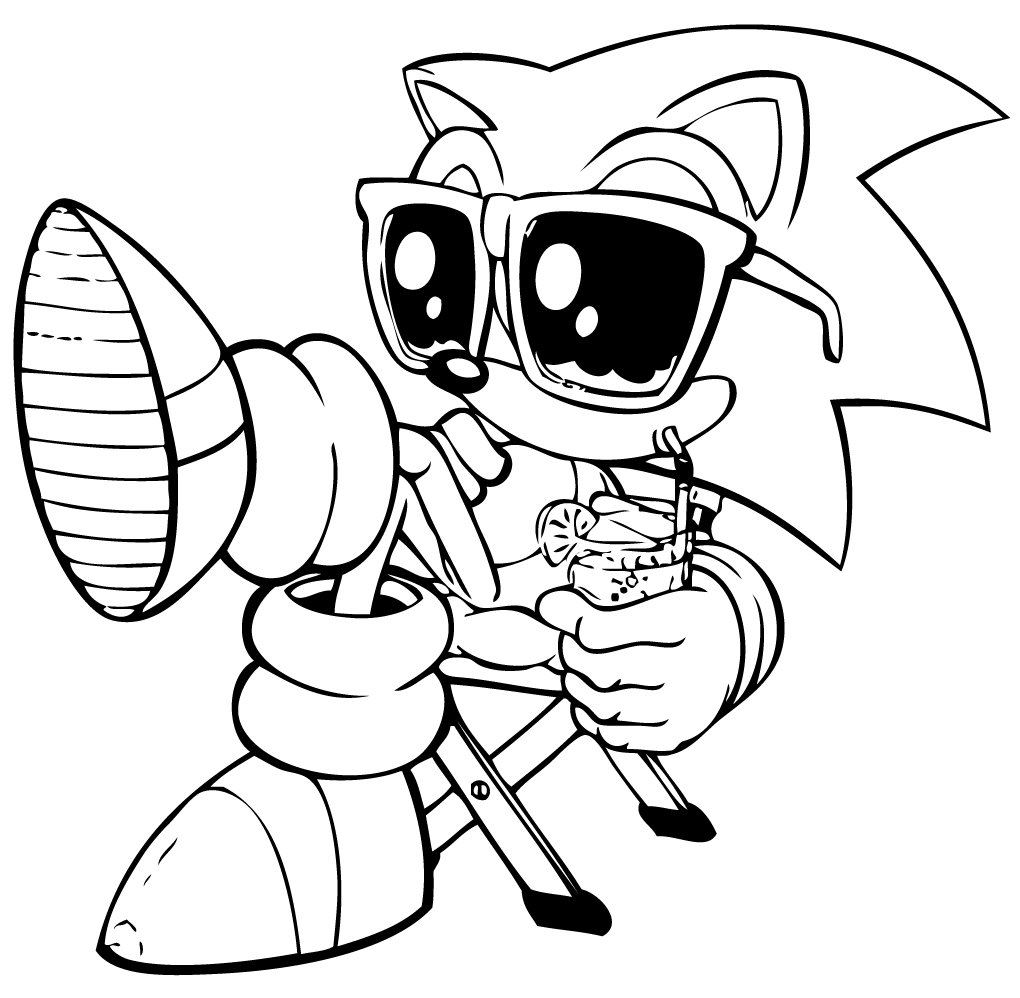 Coloring page: Sonic (Video Games) #153824 - Free Printable Coloring Pages