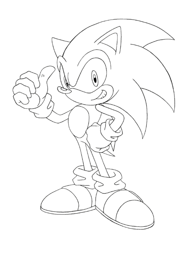 Coloring page: Sonic (Video Games) #153825 - Free Printable Coloring Pages