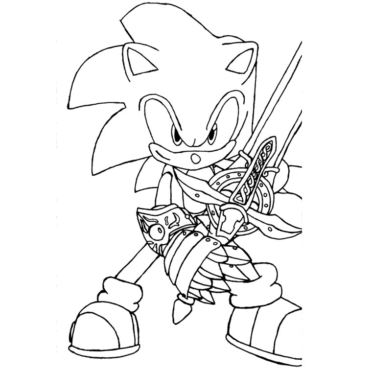 Coloring page: Sonic (Video Games) #153826 - Free Printable Coloring Pages