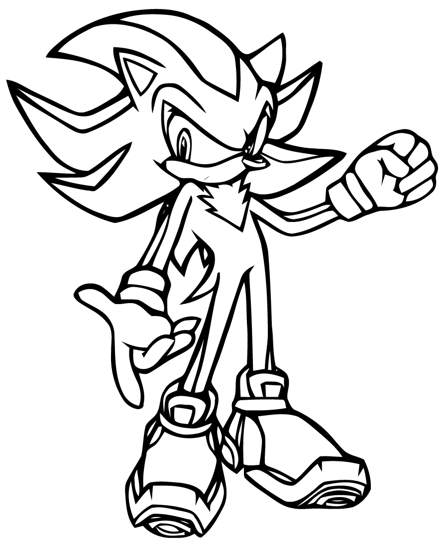 Coloring page: Sonic (Video Games) #153829 - Free Printable Coloring Pages