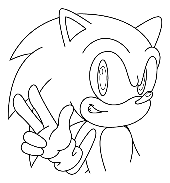 Coloring page: Sonic (Video Games) #153830 - Free Printable Coloring Pages